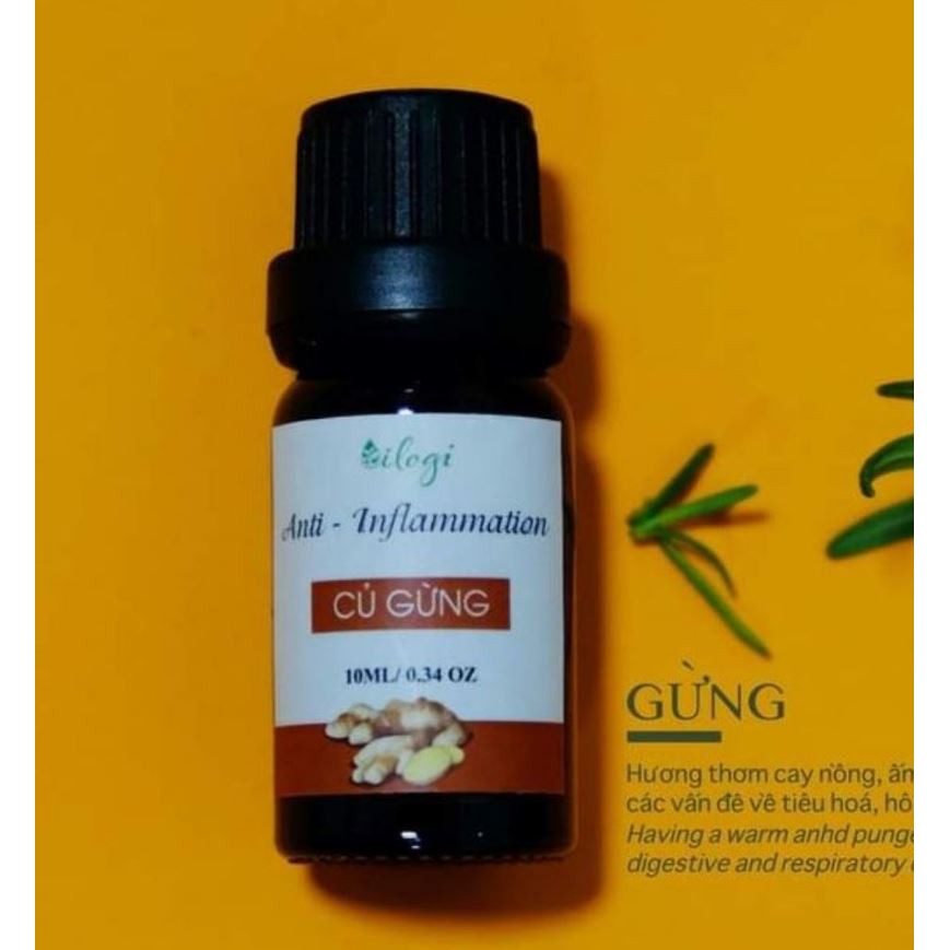[TINH DẦU OILOGI]TINH DẦU GỪNG/TINH DẦU THẬT