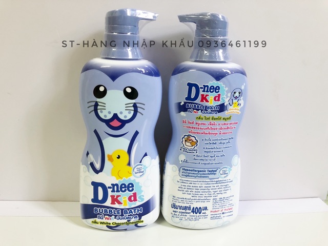 Sữa tắm gội trẻ em Dnee Thú kid 400ml thái lan.