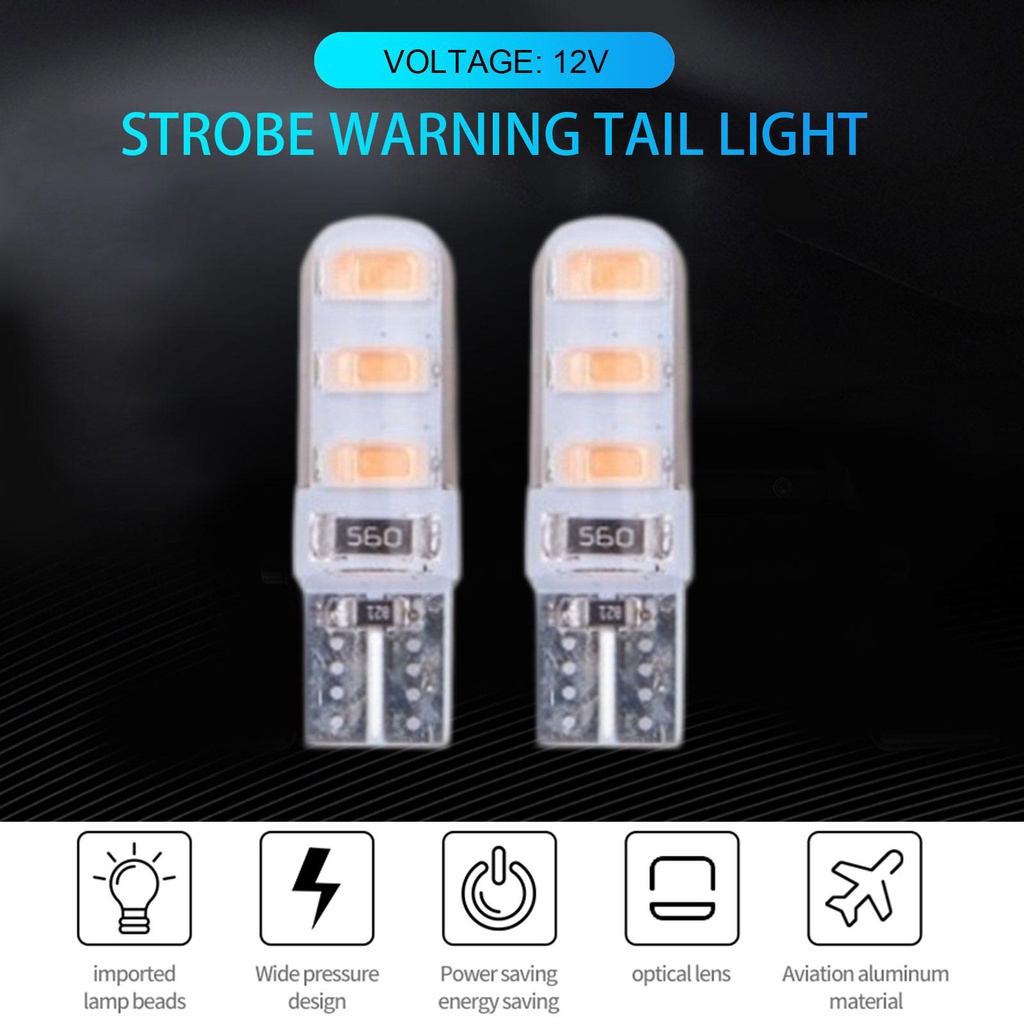 Đèn LED Silicone Chiếu Sáng Biển Số Xe Hơi W5W T10 5630 6SMD 5730 6 J6B9
