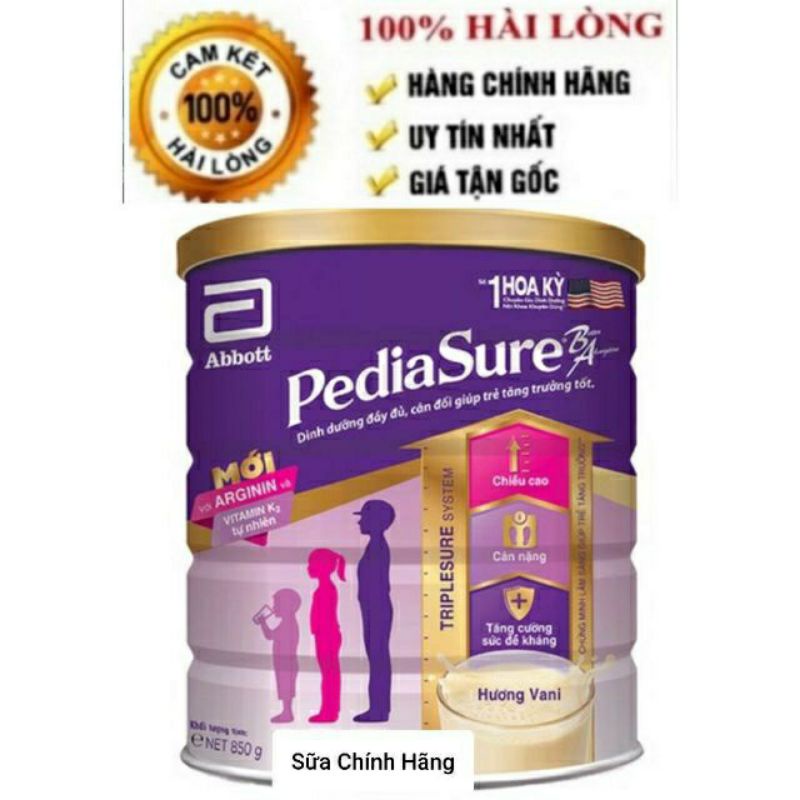 Sữa Pediasure hương vani 850g