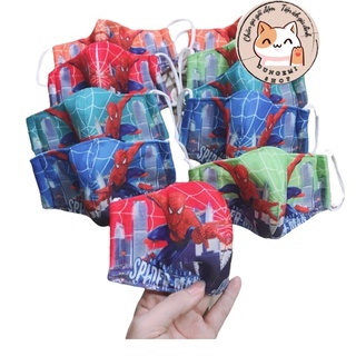 Khẩu trang siêu nhân cho bé, khẩu trang siêu nhân nhện spider man trẻ em