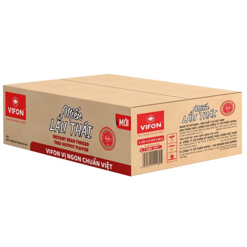 Miến Lẩu Thái VIFON , Thùng 24 gói.