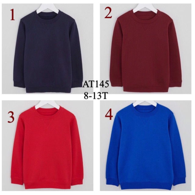 8-13 tuổi: Áo nỉ bông Matalan VNXK cho bé trai lớn