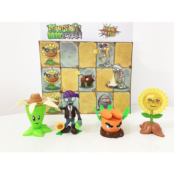 BỘ ĐỒ CHƠI HOA QUẢ NỔI GIẬN PLANTS VS ZOMBIES (TRẮNG 161)