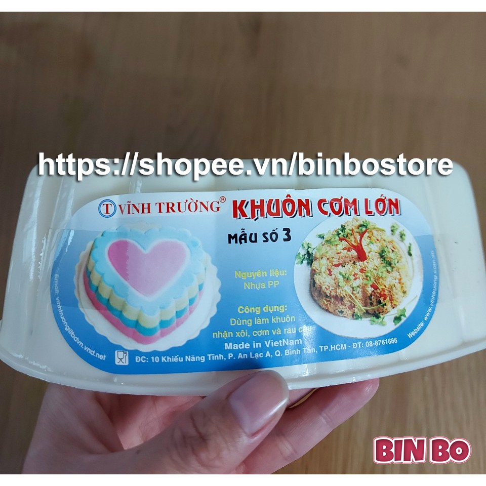 Khuôn thạch rau câu cơm xôi vĩnh trường - Mẫu 3