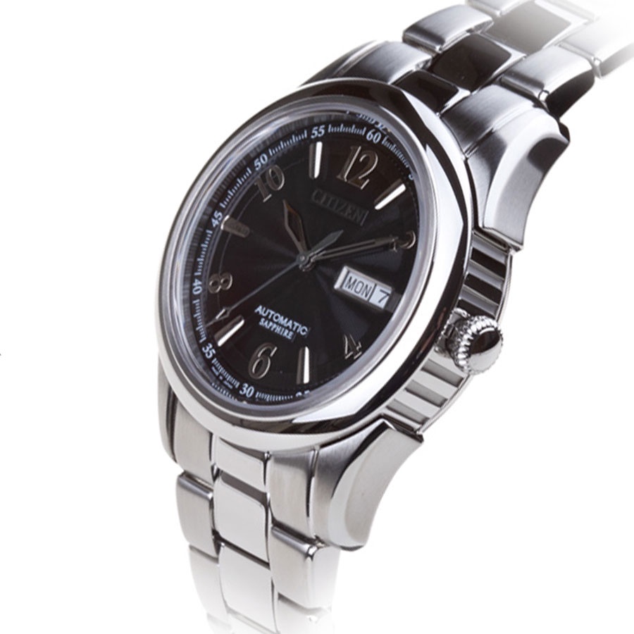 Đồng Hồ Nam Citizen Dây Thép Không Gỉ NH8310-53E - Mặt Đen (Sapphire)