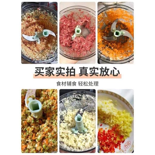 CHOPPER XAY THỊT TỎI ỚT KÉO TAY 900ML