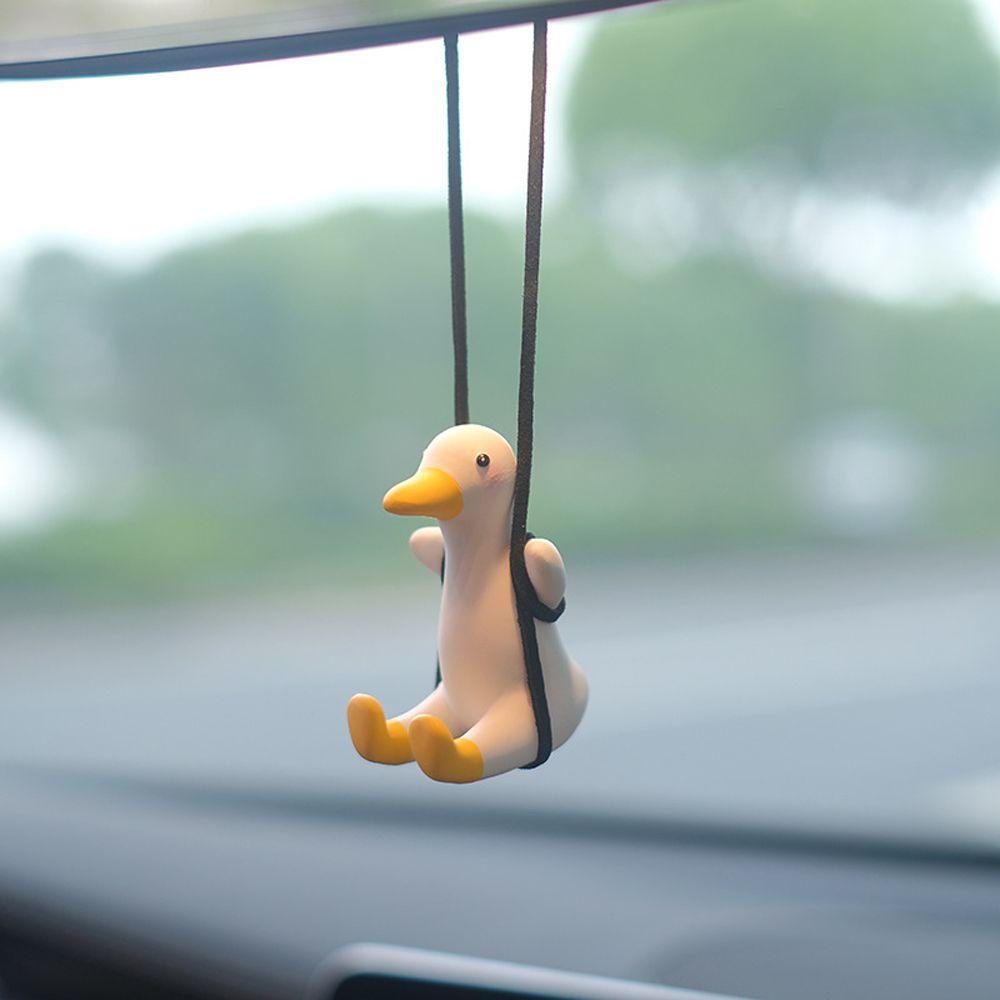 Rebuy1 Mặt Dây Chuyền Trang Trí Nội Thất Xe Hơi Hình Vịt Hoạt Hình Có Hương Thơm DIY