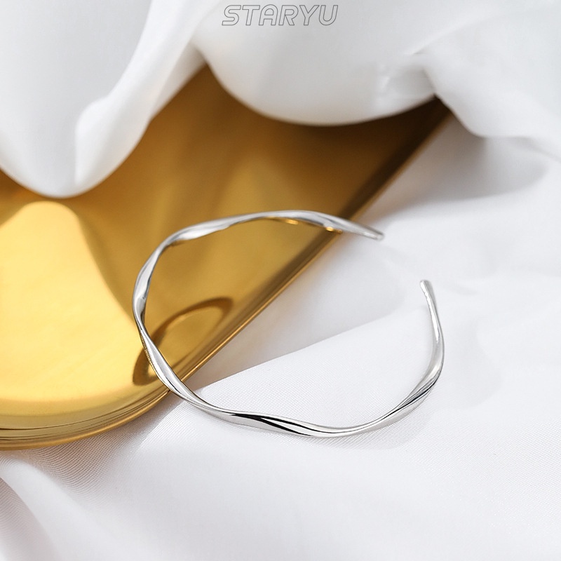 Vòng tay bạc 925 thiết kế đơn giản cho nữ