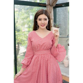 Đầm Caro Dài