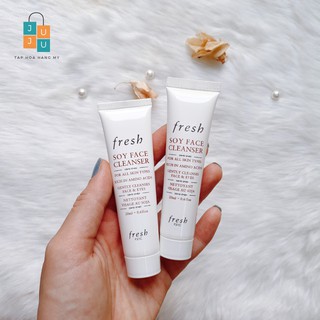 Sữa rửa mặt đậu nành fresh soy face cleanser for all skin types 20ml