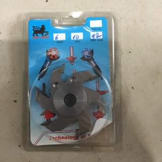 Lưỡi phay gỗ 6 cánh dày 10mm dùng cho máy mài góc 100