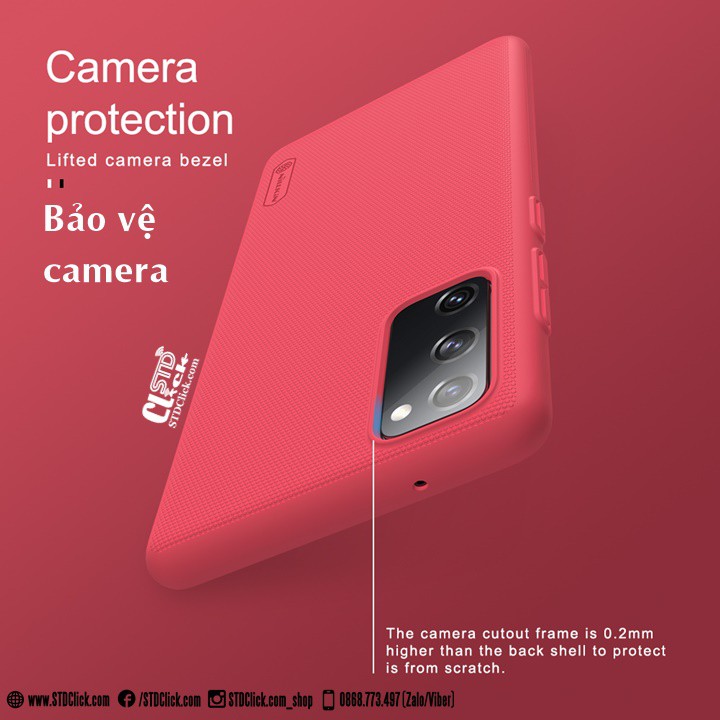 ỐP LƯNG SAMSUNG GALAXY S20 FE NILLKIN NHỰA CỨNG CHÍNH HÃNG