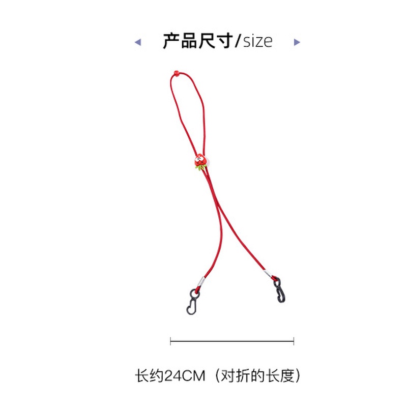 Dây Đeo Mắt Kính Bằng Acrylic Chống Thất Lạc Màu Sắc Hình Động Vật Phong Cách Hàn Quốc