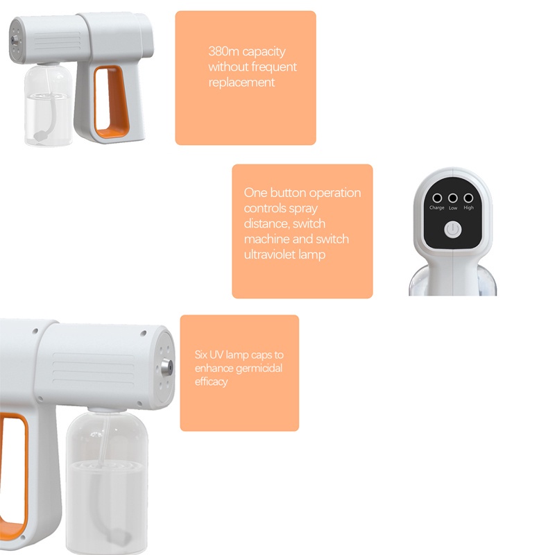 Máy phun khử trùng cầm tay K6X không dây cổng sạc USB