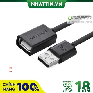 Cáp USB 2.0 nối dài 1m chính hãng Ugreen 10314 cao cấp