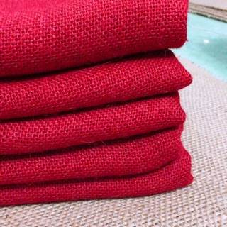 1 mét vải bố thô màu đỏ kích thước khổ vải 1m2