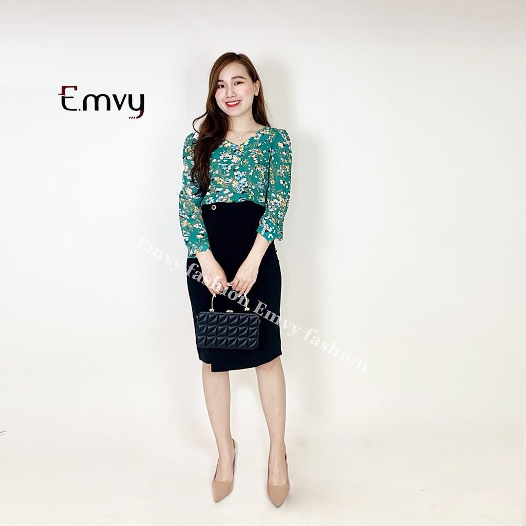 [Mã WASTUP giảm 10% tối đa 30K đơn 99K] Áo sơ mi nữ công sở họa tiết hoa nhí Emvy - H1 | BigBuy360 - bigbuy360.vn