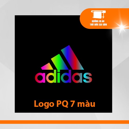 Logo adidas ép nhiệt lên vải bằng bàn ủi, bàn là