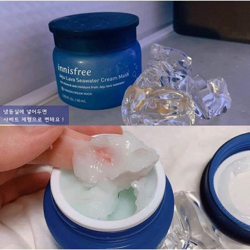 Kem dưỡng ẩm cấp nước chuyên sâu Innisfree Jeju Lava Seawater Cream Mask SAMPLE 1mL