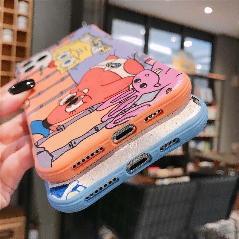 spongebob iphone 12 11 pro max case 12 mini se Ốp điện thoại in hình thời trang bằng TPU mềm cho Iphone 6(s)/6(s)+/7(+)/8(+)/X/Xr/Xs (max)