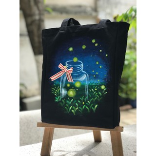 Túi canvas Đom Đóm (vẽ tay)/ Hand drawing canvas bag