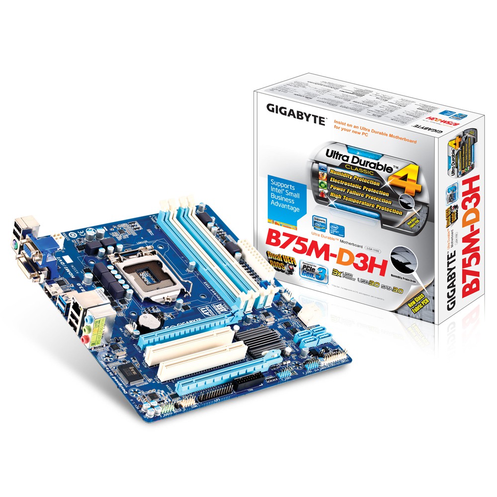 Mainboard B75 Gigabyte 4 khe ram, sata3, usb 3.0 GA-B75M socket1155 (không chặn) | BigBuy360 - bigbuy360.vn