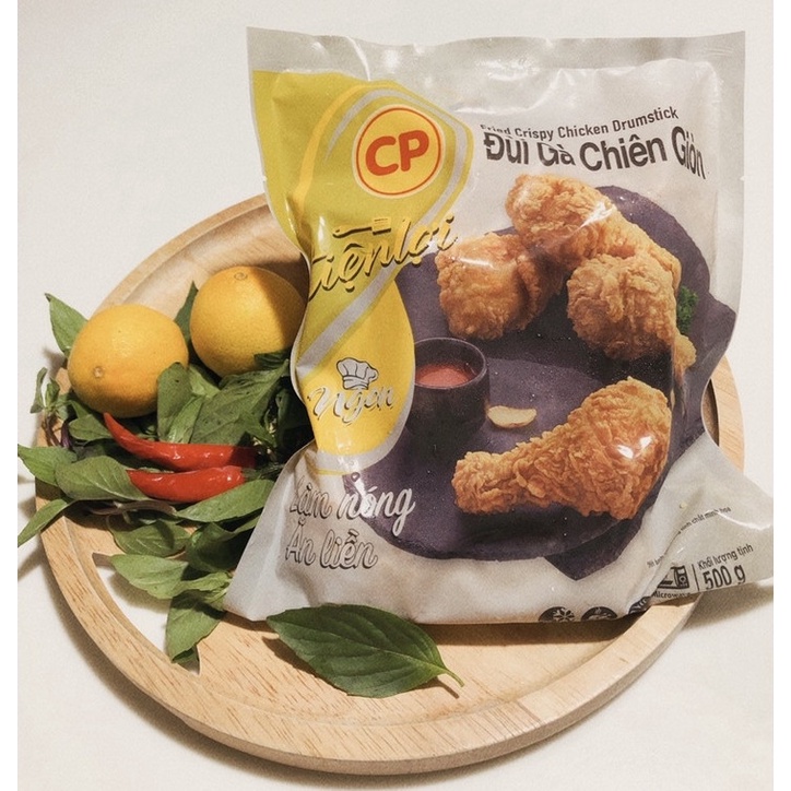 ĐÙI GÀ KFC , CÁNH GÀ KFC CHIÊN GIÒN CP TẨM BỘT SẴN TIỆN LỢI TÚI 4 ĐÙI 500 GR