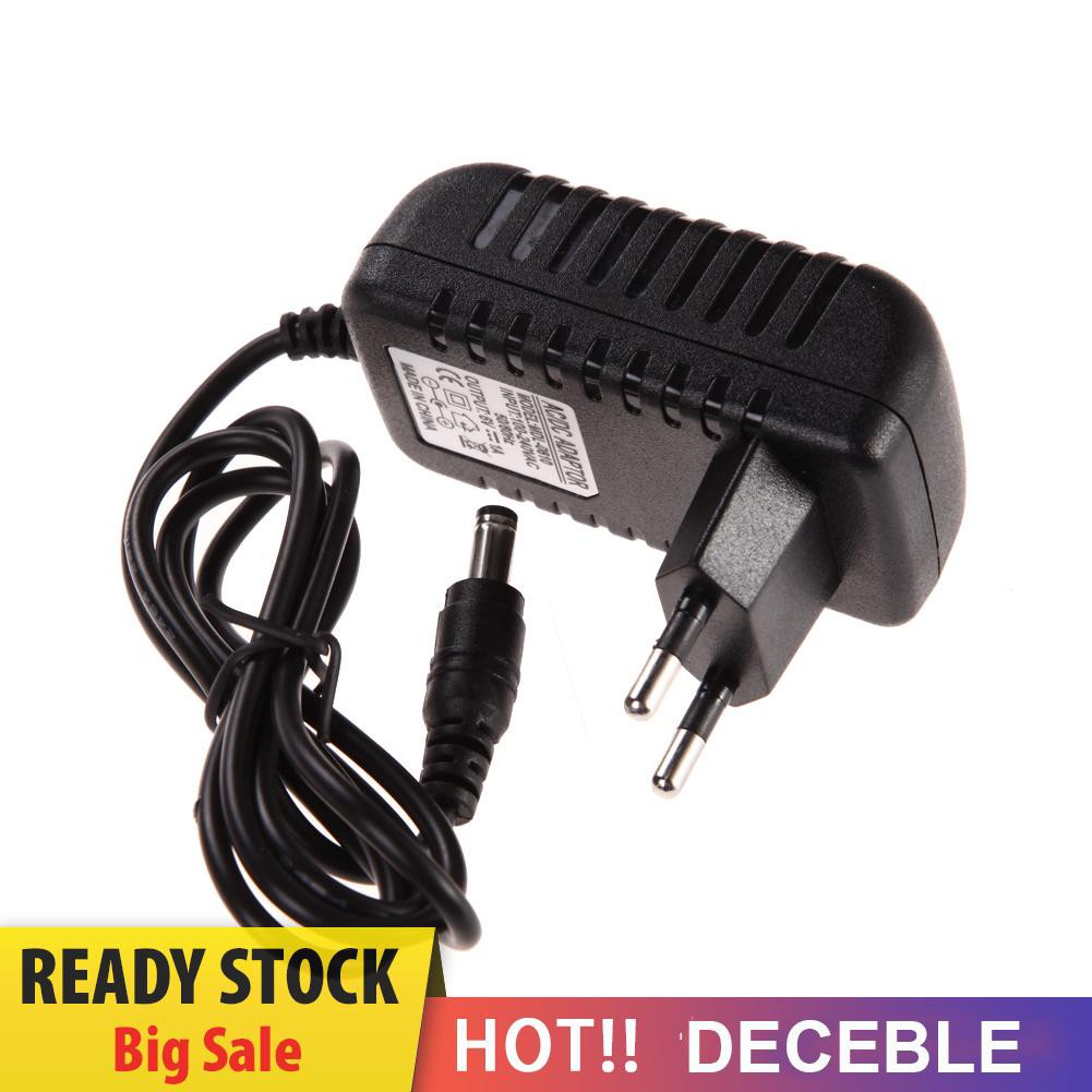 Deceble AC 100-240V Converter Adapter DC 5.5 x 2.5MM 6V 1A 1000mA Charger EU Plug 