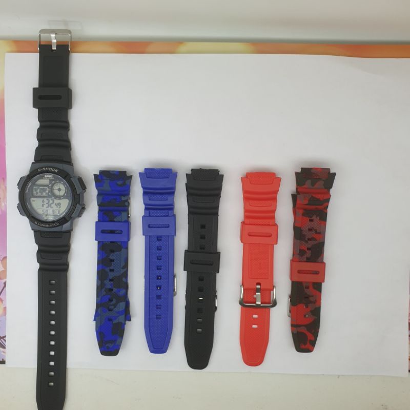 Dây đeo đồng hồ Casio AE-1000, AE-1100, W-S200, W-S210, SGW-300H