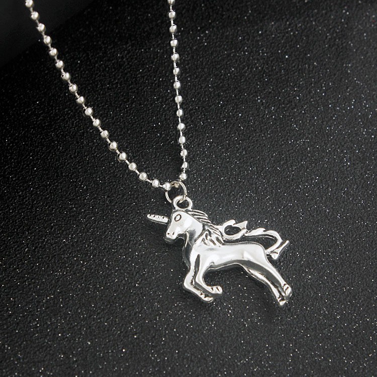 Dây chuyền trang trí mặt hình kỳ lân phong cách retro Hàn Quốc sành điệu C213