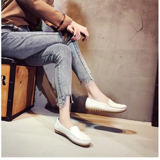 Giày Lười Nữ Kiểu Dáng Mới, Chất Liệu Da Mềm - SP46