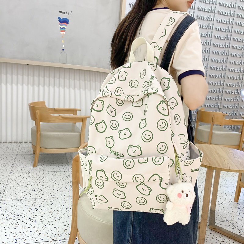 Balo đi học Prettyzys Hàn Quốc sức chứa lớn 14 inch cho cô gái tuổi teen