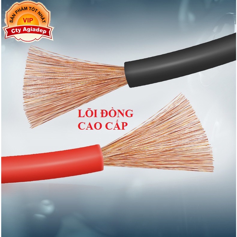 Dây nối bình ắc quy, cứu hộ khẩn cấp hàng xịn lõi đồng, kẹp đồng AGIADEP