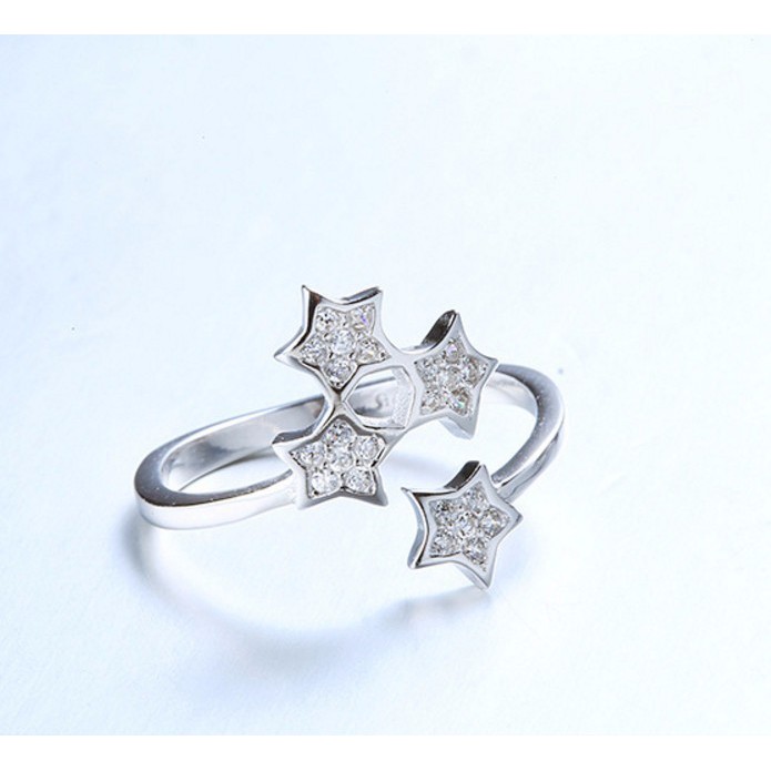 Nhẫn 4 Ngôi Sao Bạc 925 S398