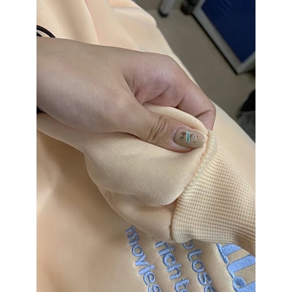 Áo nỉ bông Áo sweater họa tiết chữ thêu phong cách hàn | BigBuy360 - bigbuy360.vn
