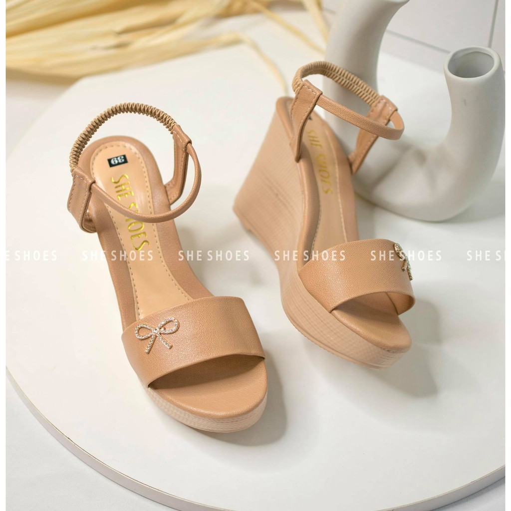 sandal đế xuồng ♥️Freeship♥️ sandal nữ 9p siêu xinh, độc quyền bởi SHE SHOES