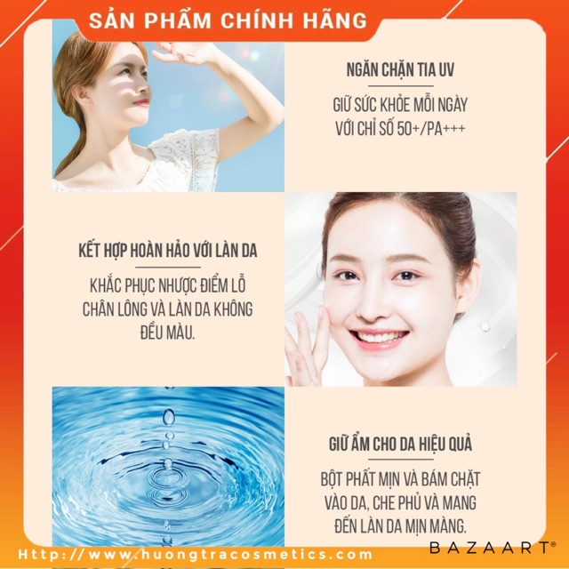 Phấn phủ bột khoáng kiềm dầu LUA Skin Fit Powder Pact | BigBuy360 - bigbuy360.vn