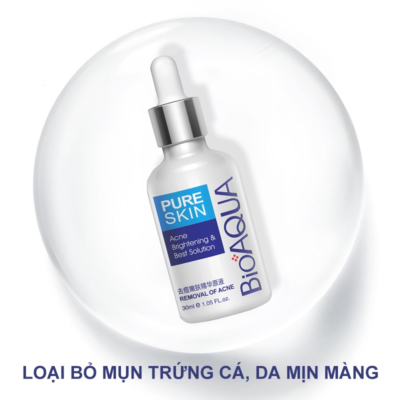 Serum Mụn Trắng Da Dưỡng Ẩm Cấp Tốc BIOAOUA Nam nữ đều được-URBBQDJH