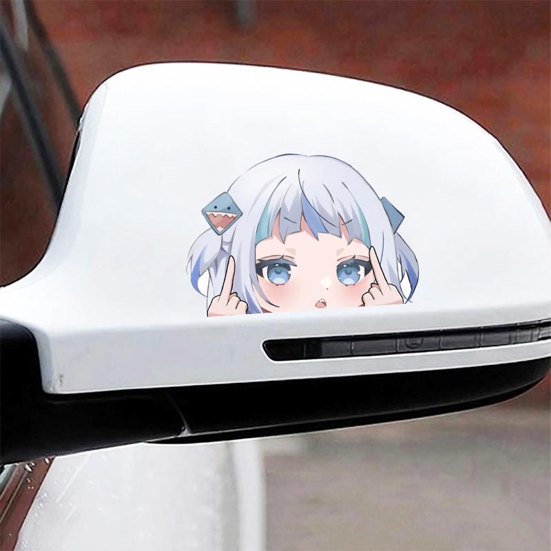 Đề Can Dán Trang Trí Xe Hơi / Xe Máy Chống Trầy Xước Hình anime Pawr Dura hololive