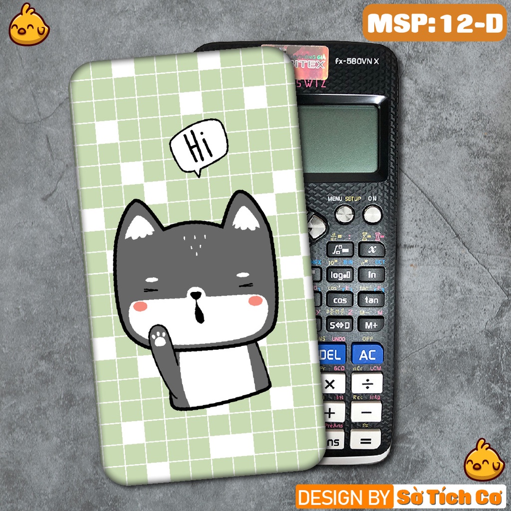 Miếng decal dán máy tính fx-570, fx-580, fx-880, Casio, Vinacal,... Kawaii Cute MSP: 12