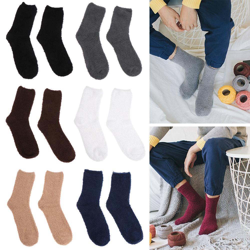 Vớ Nhung San Hô Dày Mềm Mại Thoáng Khí Cho Nam Và Nữ