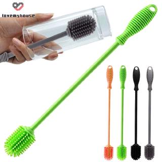 Cọ Rửa Bình Nước Đa Năng Bằng Silicon Có Tay Cầm Dài Tiện Lợi