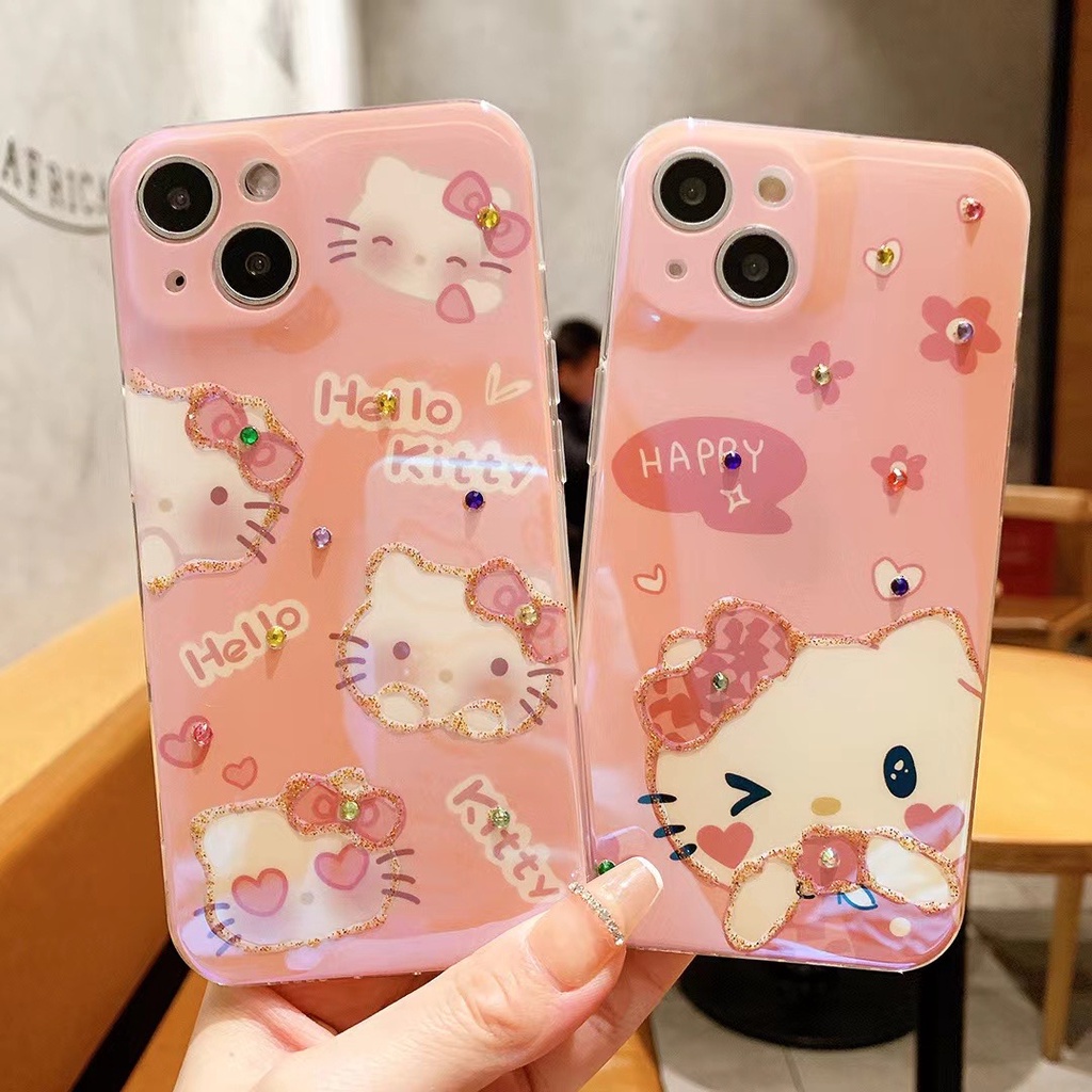 Ốp Điện Thoại Họa Tiết Hello Kitty 3D Cho iPhone 13 Pro Max iPhone 12 Pro Max iPhone 11 Pro Max Xs Max XR 7 8 Plus SE 2020