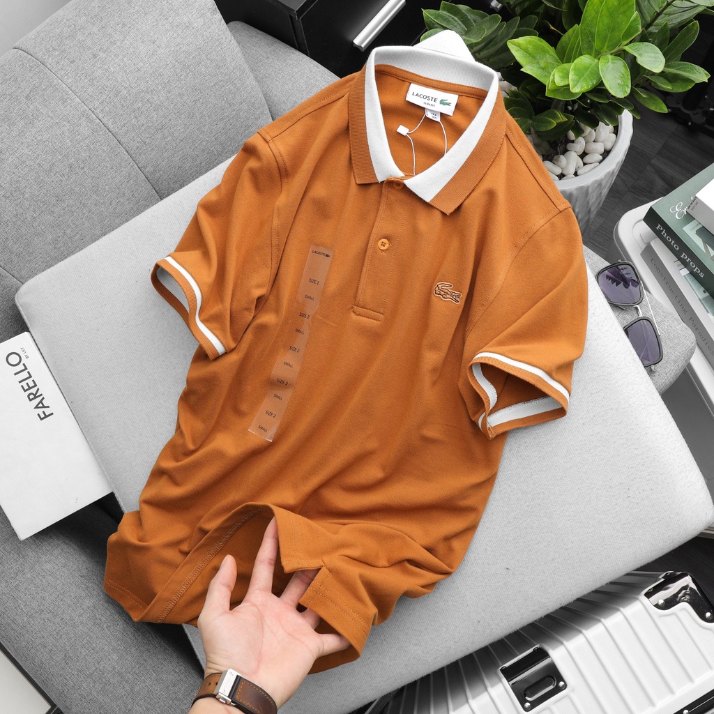 Áo Polo nam ngắn tay LCST Basic Phối Cổ trẻ trung, chất vải Cotton thoáng mát, co giãn 4 chiều ,hàng dư VNXK