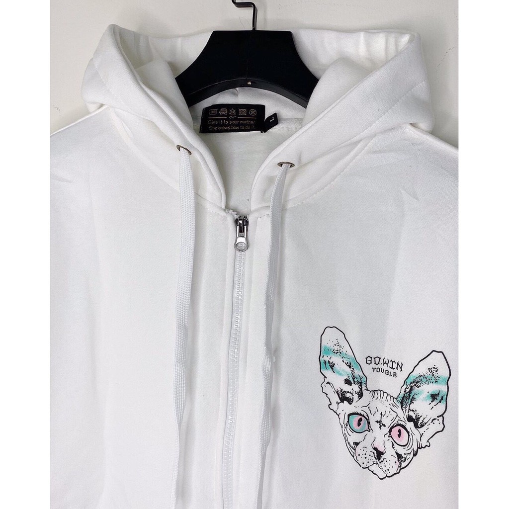 Áo khoác nỉ 🌸 Áo khoác hoodie dây kéo zip nam nữ form rộng Unisex chất nỉ ngoại 2 lớp dày dặn - LUXCY | BigBuy360 - bigbuy360.vn