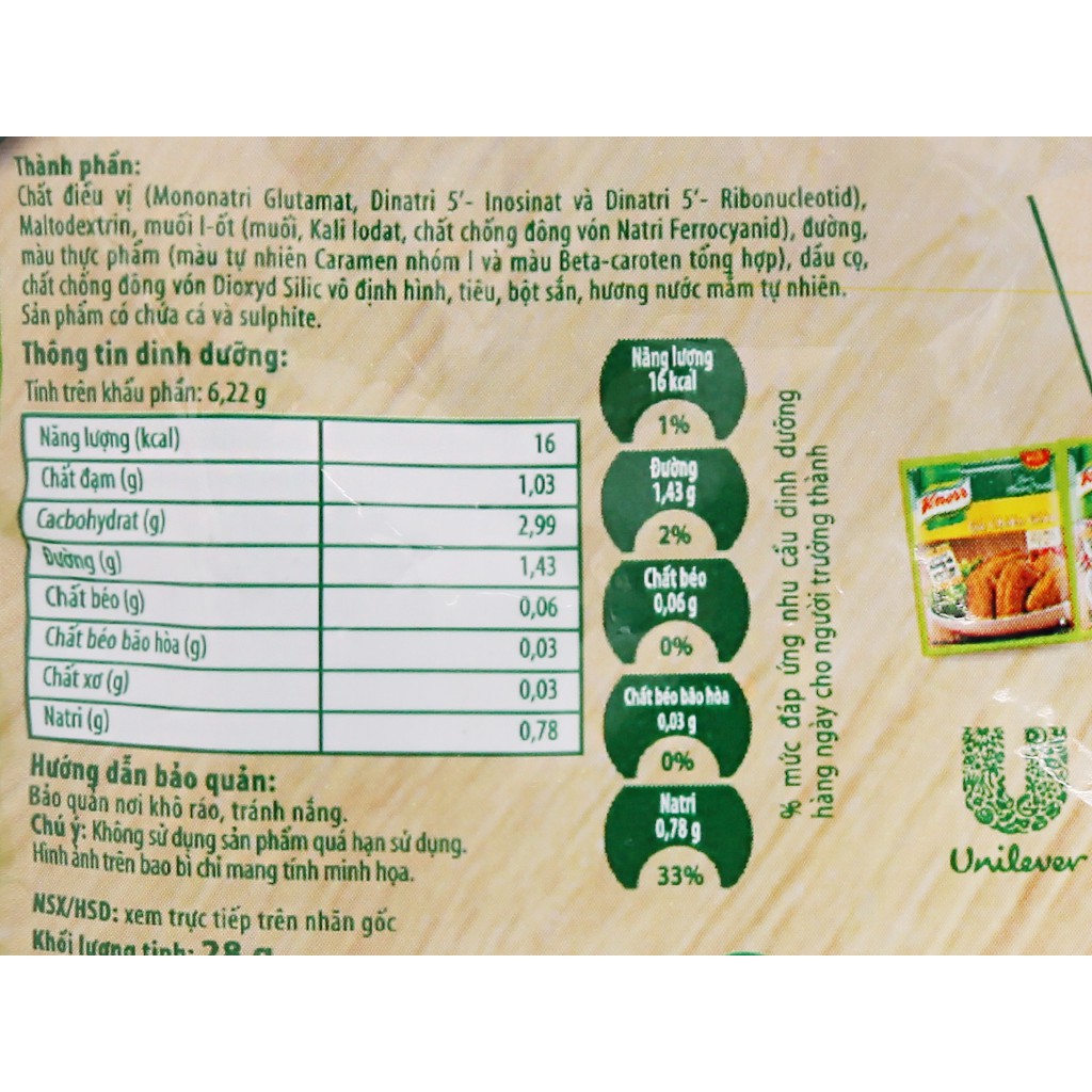 Cá kho riềng / Thịt kho tàu Knorr gói 28g