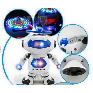 XẢ KHO THANH LÝ ROBOT THÔNG MINH XOAY 360 ĐỘ PHÁT SÁNG , PHÁT NHẠC