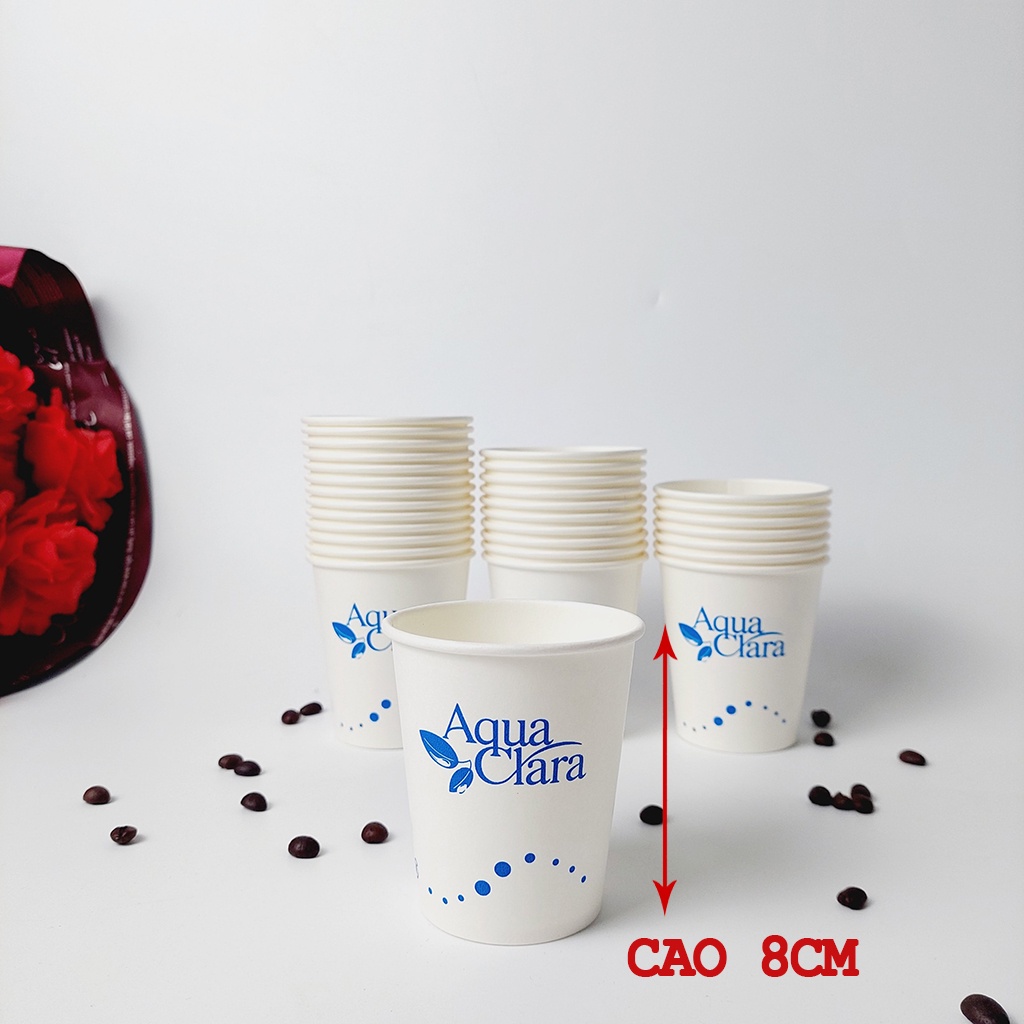 50 cốc giấy 210ml - 7oz CLARA NHẬP KHẨU HÀN QUỐC
