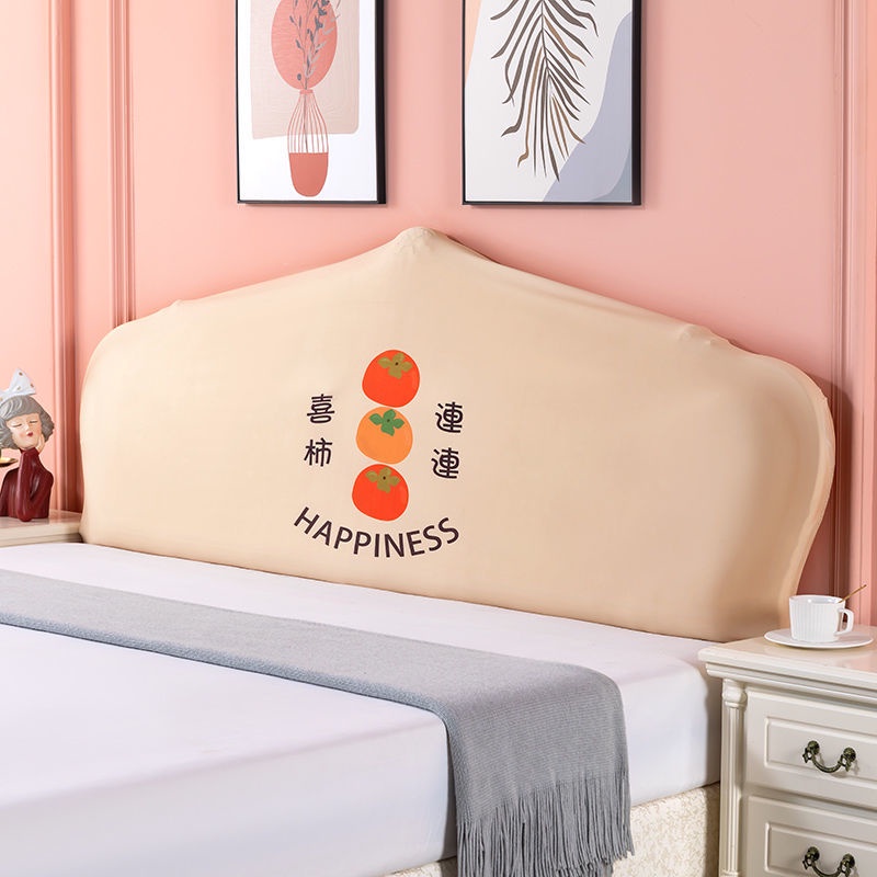 Vỏ Bọc Đầu Giường Gỗ / Giường Hình Bán Nguyệt Bằng Da Co Giãn Màu Trơn Phong Cách Châu Âu Thông Dụng